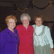 Lammers Girls - October 1999  Lucille, Lydella, and Mary Lou on October 2, 1999 at Bill and Carrie Hoyt's Wedding
