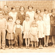 Lucille and  Lydella  Lucille & Lydella (Thelma Lammers, 2nd from right back row. Lucille Lammers, 3rd from right. Lydella Lammers, middle front row. Harold Lammers, 2nd from left back row. Teacher, Elizabeth Schweitzer, 4th from left back row