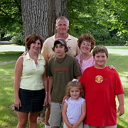 DSCN1022  Joe and Shari Schwanzl with Jilian, John, Mark, and Emiliy