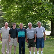 DSCN1046  Bob Schwanzl, Jim Hoyt, Paul Burkhart, Ron Hoyt, and Tom Hoyt