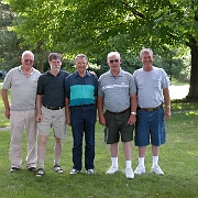 DSCN1047  Bob Schwanzl, Jim Hoyt, Paul Burkhart, Ron Hoyt, Tom Hoyt