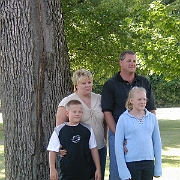 P8150046  Lynn and Donna Hoyt with Kayla and Zachary