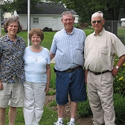 IMG 7828  Bertha and Norm Hoyt's children: Jim Hoyt, Ruth Schroeder, Tom Hoyt, and Ron Hoyt