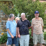IMG 2196  Jim, Ron, Tom Hoyt photobombed by Donna Hoyt