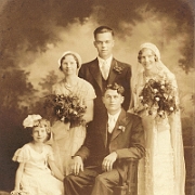 Norman and Bertha Hoyt Wedding Party  Norman and Bertha (Lammers) Hoyt Wedding  June 14, 1933