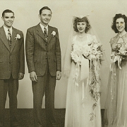 Win and Marylou Neiswender Wedding  Winfield and Mary Louise (Lammers) Wedding  September 7, 1946